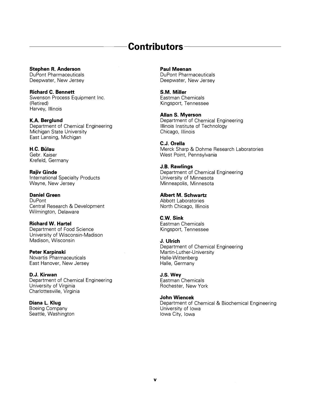 Handbook of Industrial Crystallization by Allan S. Myerson (Eds.)