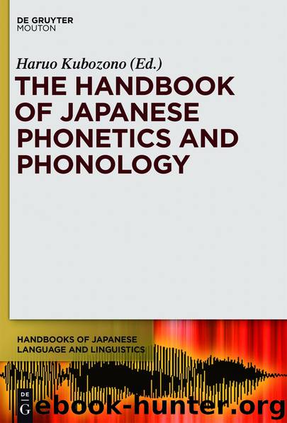 Handbook of Japanese Phonetics and Phonology by Kubozono Haruo