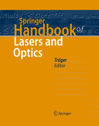 Handbook of Lasers and Optics by Unknown