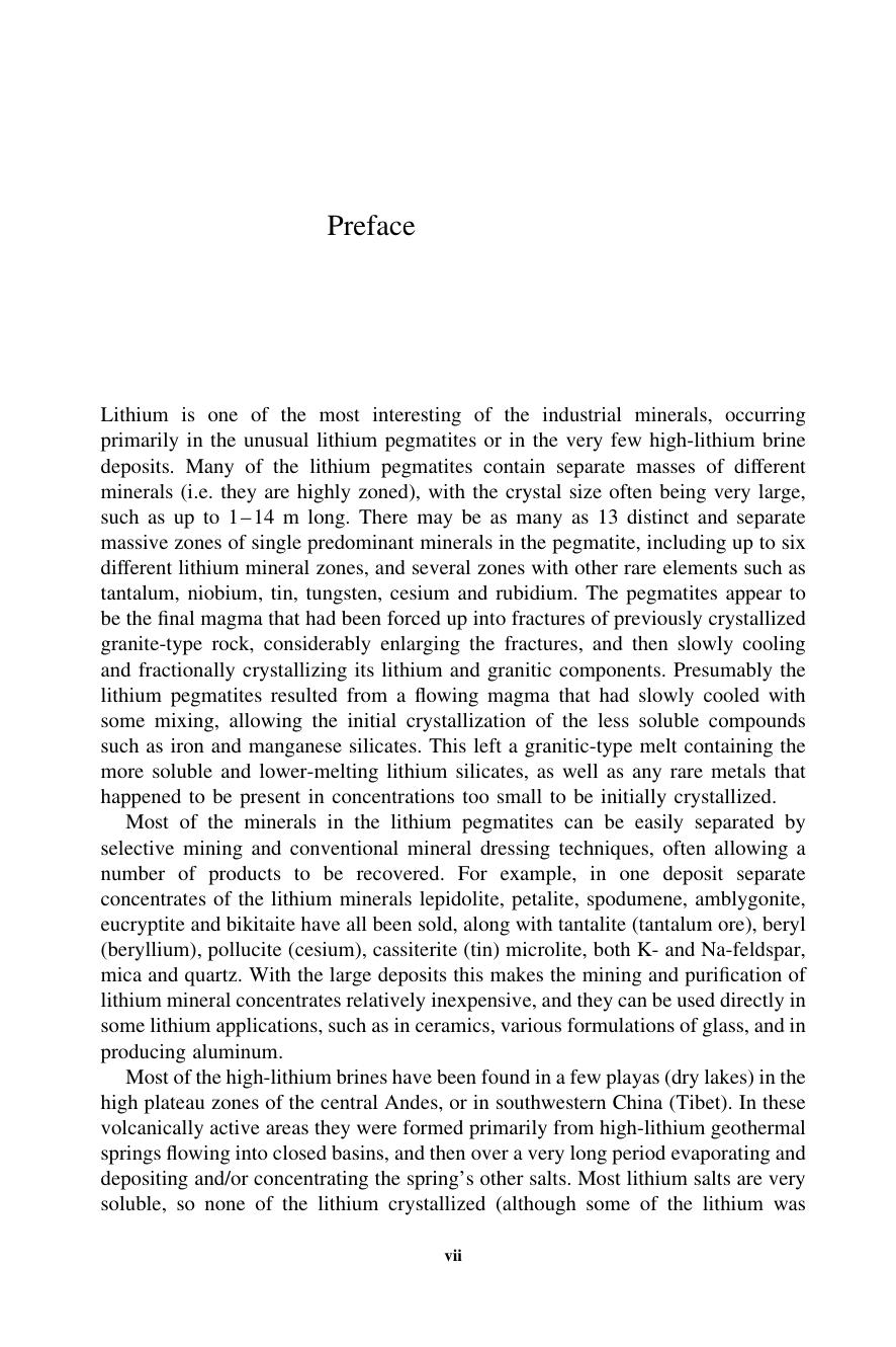 Handbook of Lithium and Natural Calcium Chloride. Their Deposits, Processing, Uses and Properties by Donald E. Garrett (Auth.)