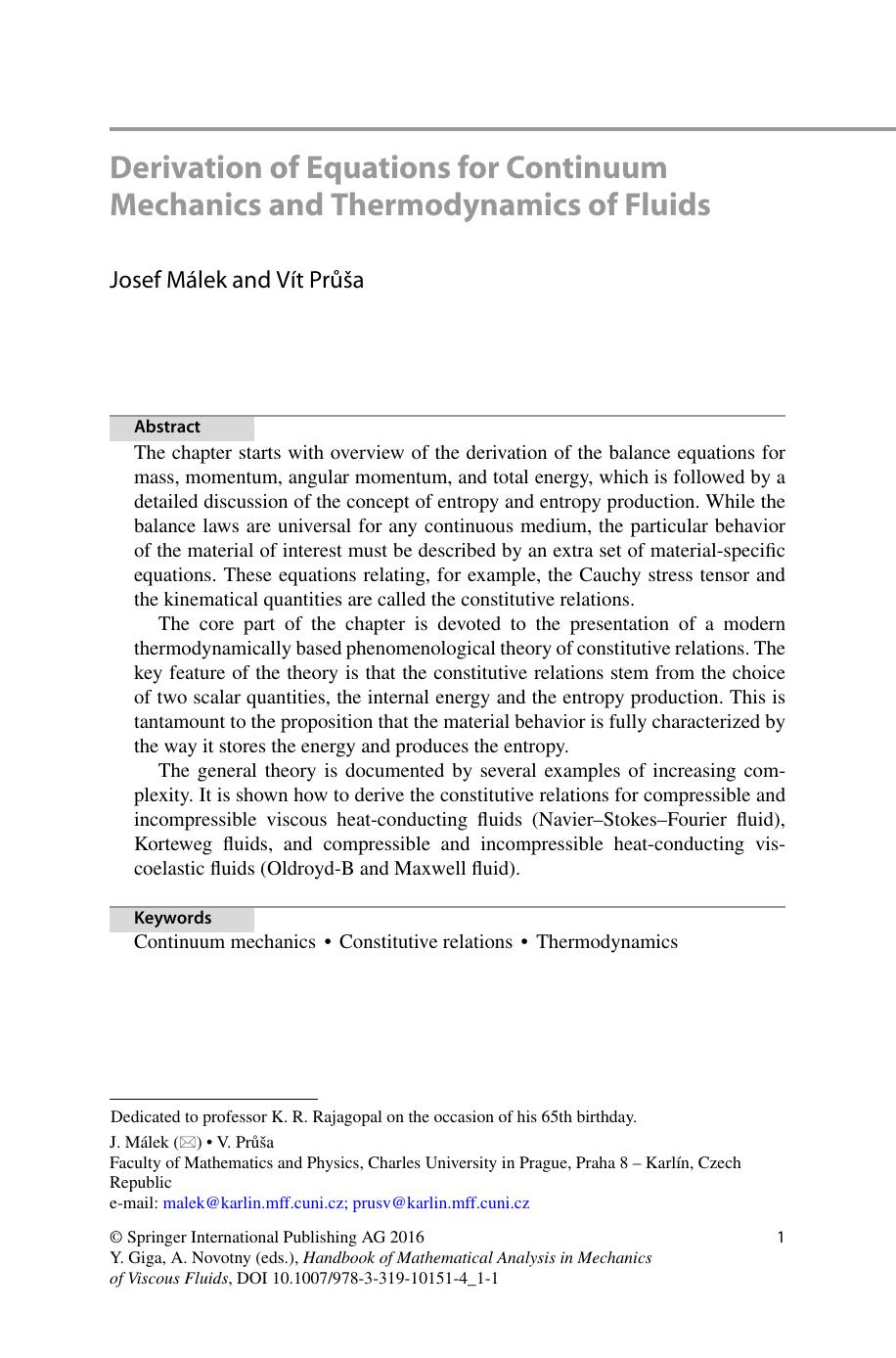 Handbook of Mathematical Analysis in Mechanics of Viscous Fluids by Yoshikazu Giga Antonin Novotny (eds.)