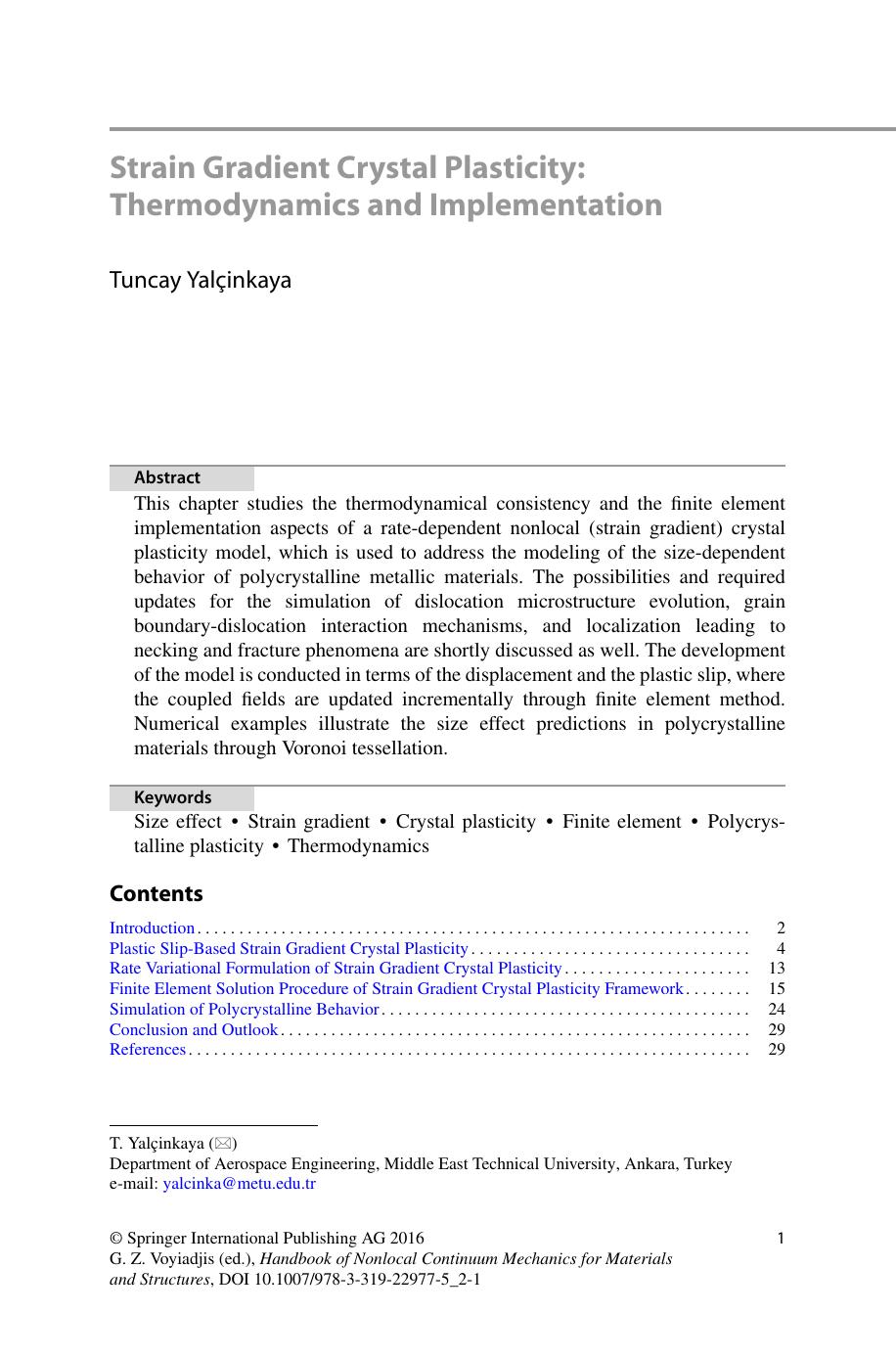 Handbook of Nonlocal Continuum Mechanics for Materials and Structures by George Z. Voyiadjis (eds.)