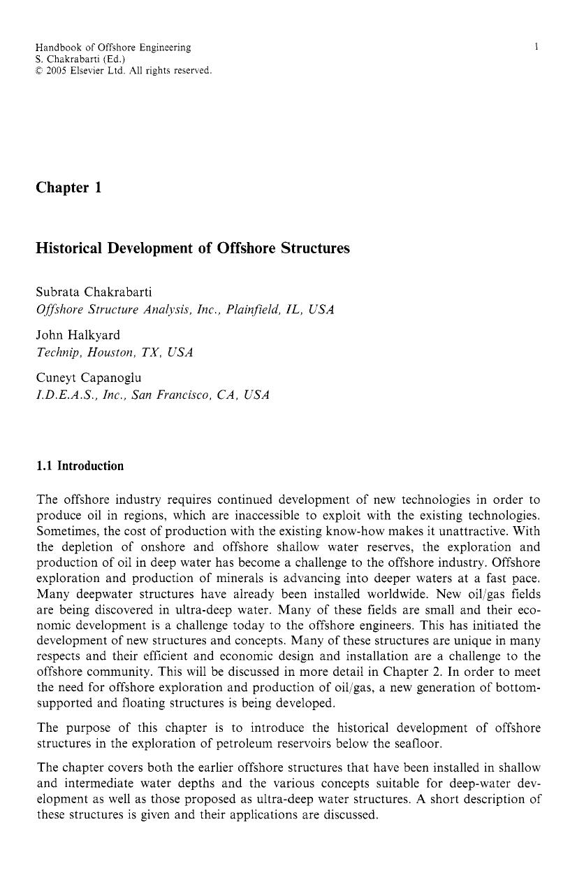 Handbook of Offshore Engineering by Unknown