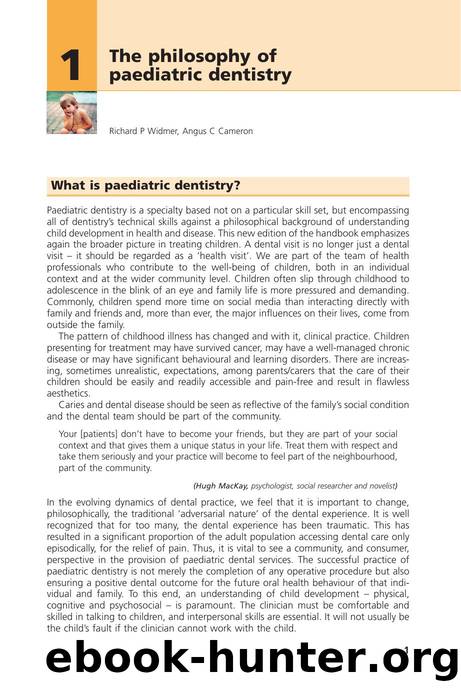 Handbook of Pediatric Dentistry by 4<8=8AB@0B>@