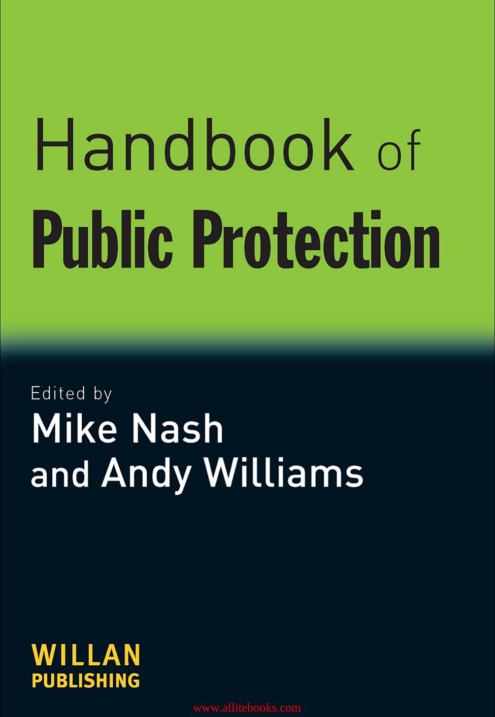 Handbook of Public Protection by Unknow