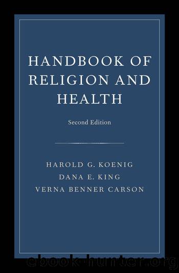 Handbook of Religion and Health by Harold Koenig & Dana King & Verna B. Carson