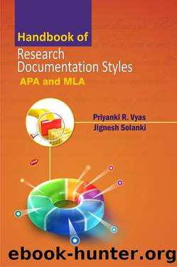 Handbook of Research Documentation Styles by Priyanki R. Vyas