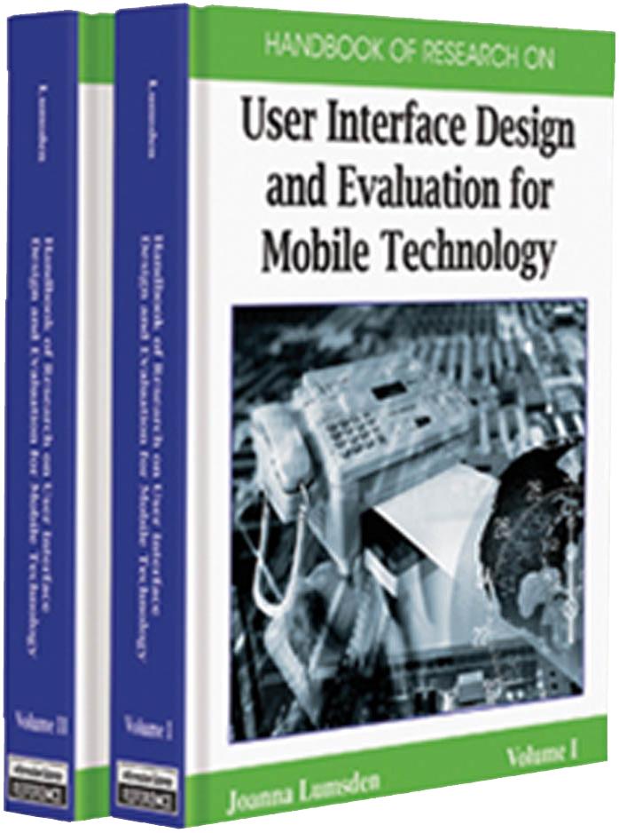 Handbook of Research on User Interface Design and Evaluation for Mobile Technology 2-Volume Set by Joanna Lumsden Joanna Lumsden