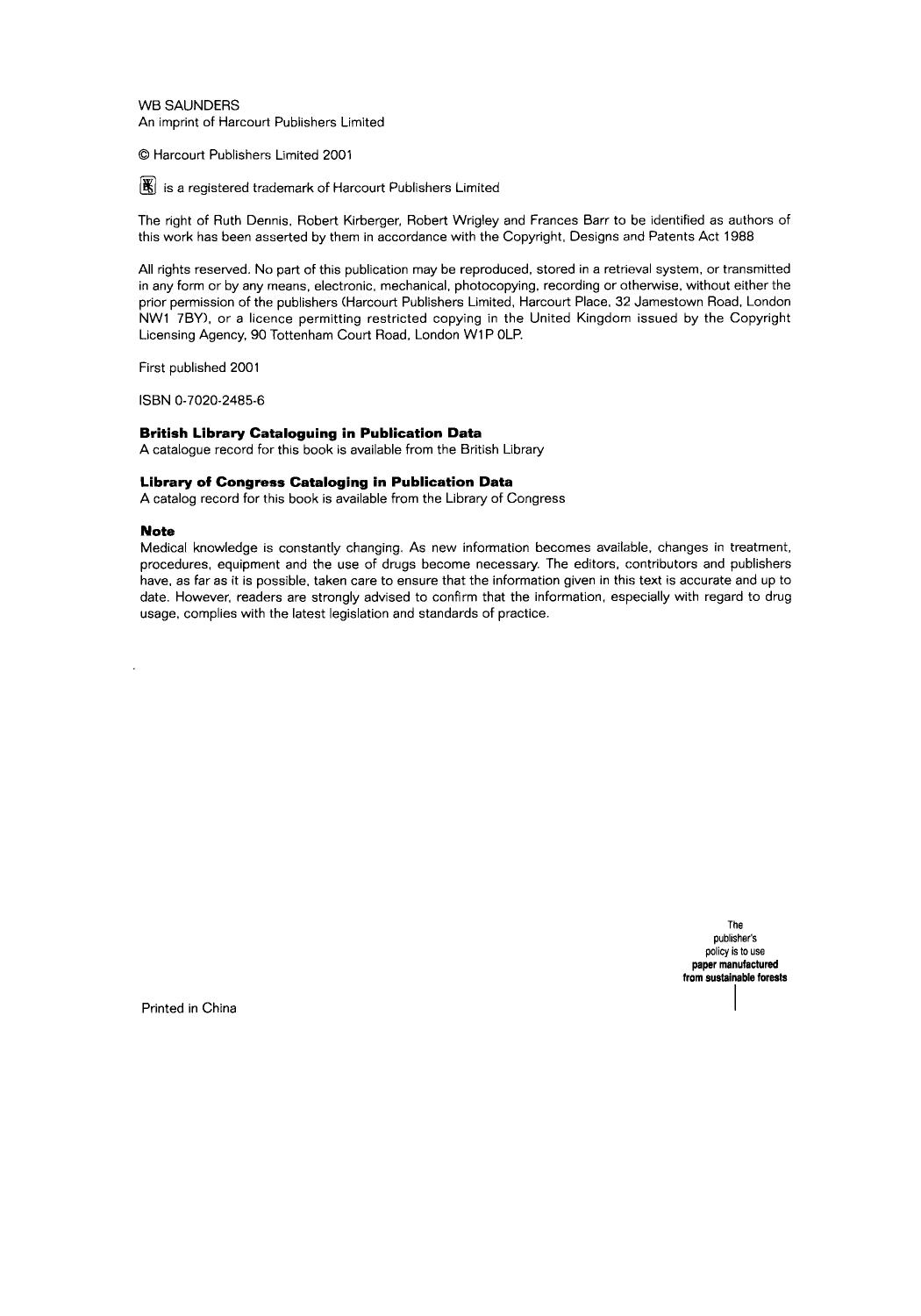 Handbook of Small Animal Radiological Differential Diagnosis by Unknown