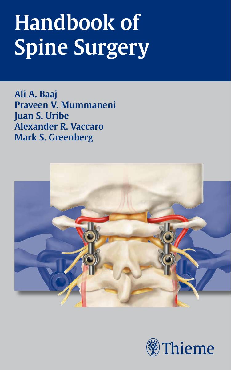 Handbook of Spine Surgery by Baaj Ali A