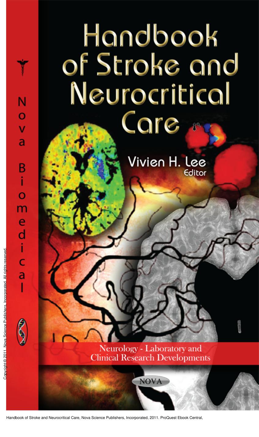 Handbook of Stroke and Neurocritical Care by Vivien H. Lee