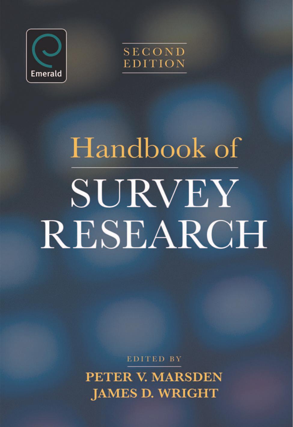 Handbook of Survey Research by Peter V. Marsden James D. Wright (eds.)