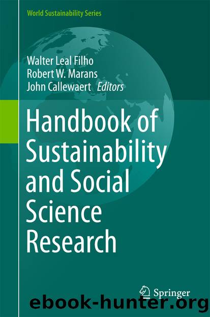 Handbook of Sustainability and Social Science Research by Walter Leal Filho Robert W. Marans & John Callewaert