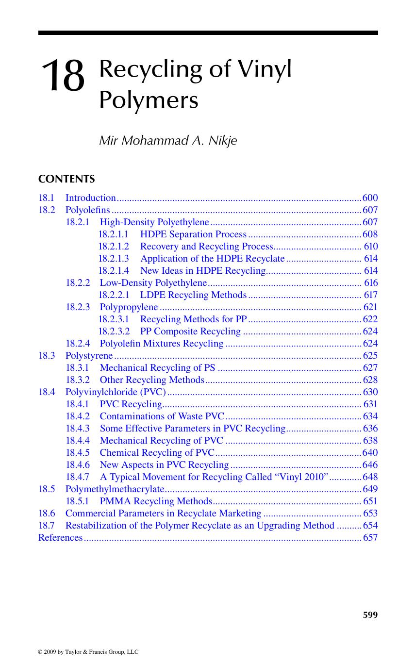 Handbook of Vinyl Polymers: Radical Polymerization, Process, and Technology, Second Edition by Mir Mohammad A. Nikje