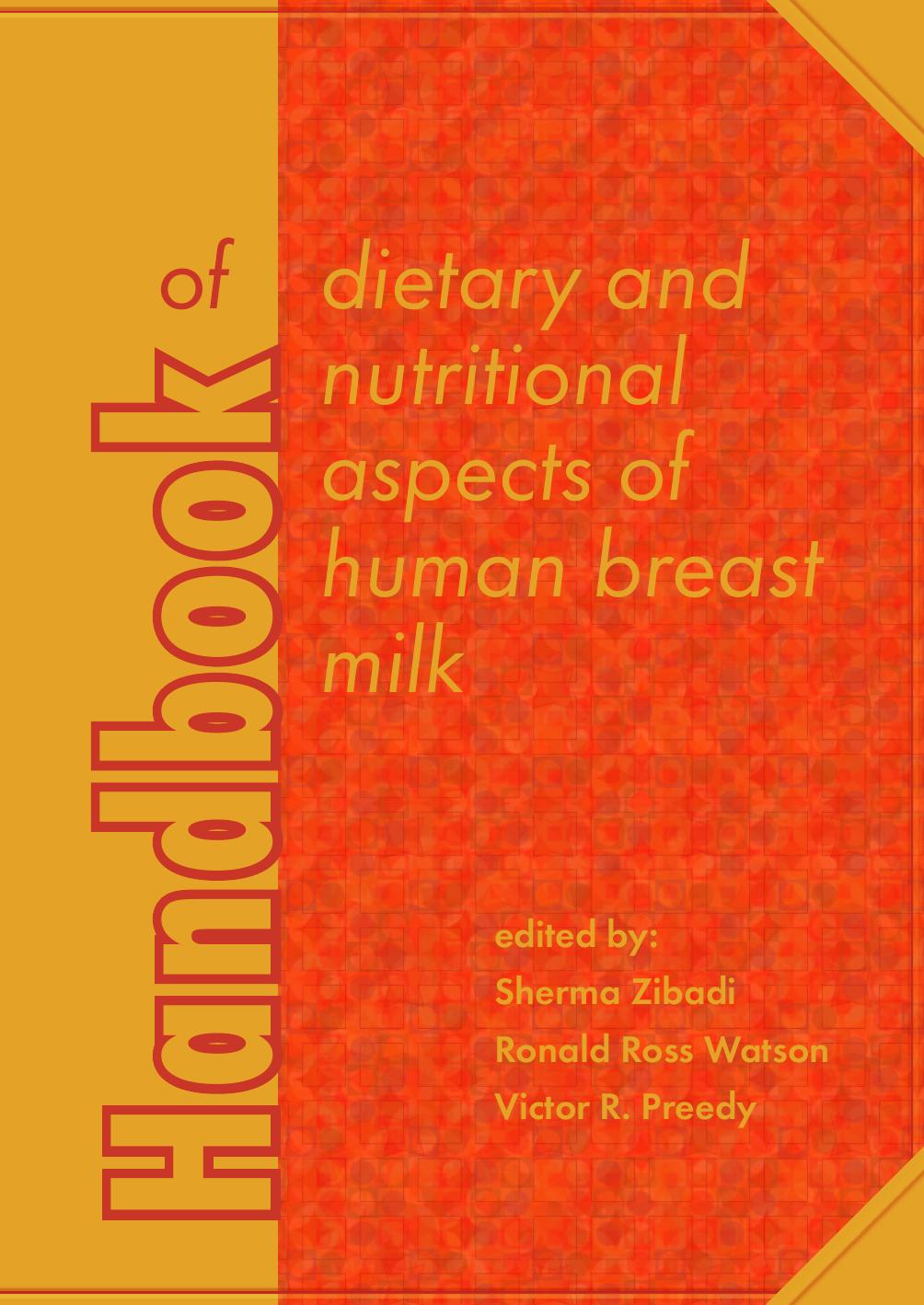 Handbook of dietary and nutritional aspects of human breast milk by Wageningen Academic Publishers