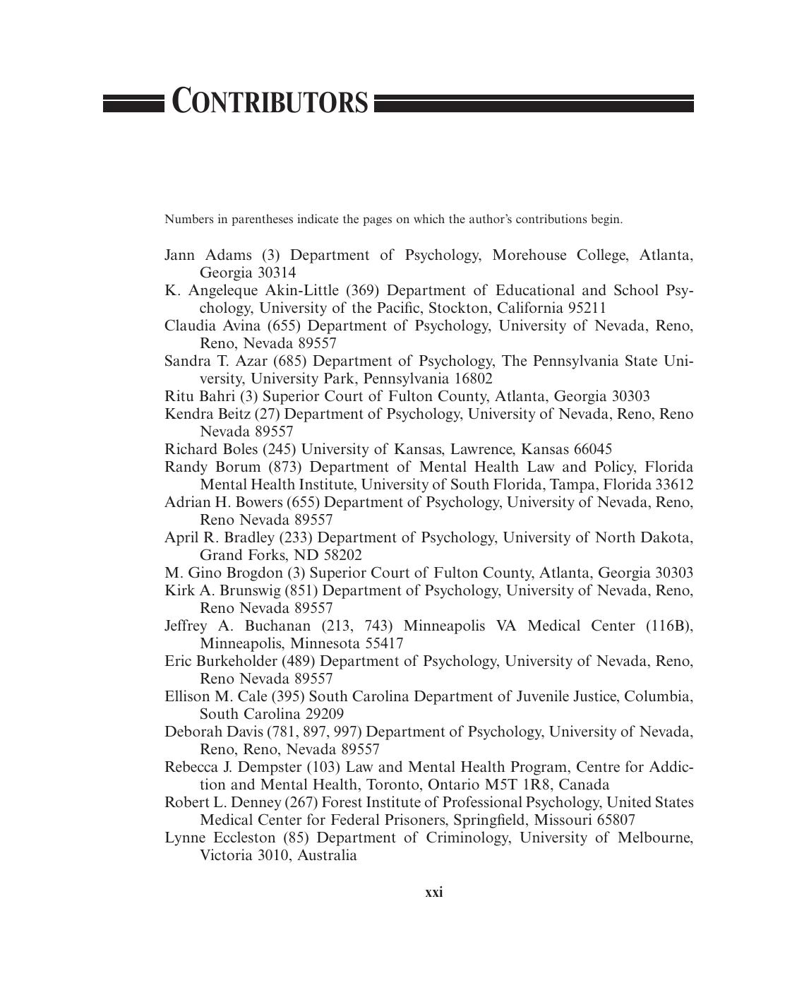 Handbook of forensic psychology: resource for mental health and legal professionals by William T O'Donohue; Eric Levensky