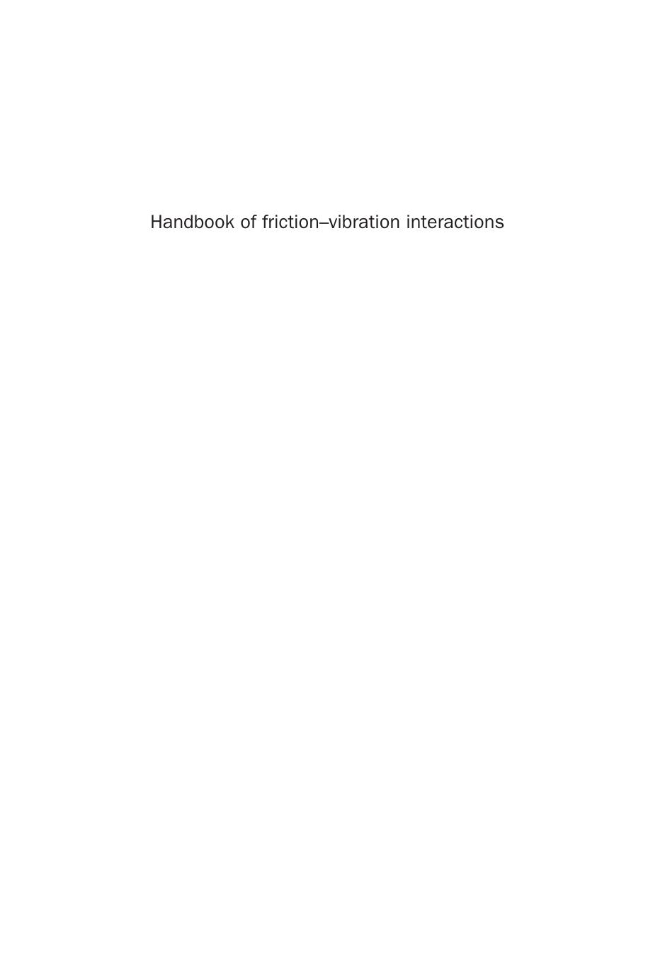 Handbook of friction-vibration interactions by Chen Gang Sheng (eds)
