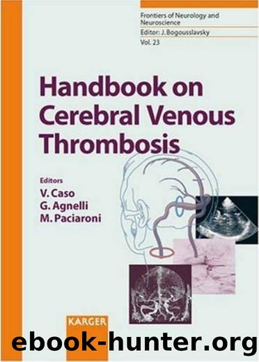 Handbook on Cerebral Venous Thrombosis by Unknown