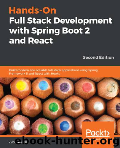 Hands-On Full Stack Development with Spring Boot 2 and React by Juha Hinkula