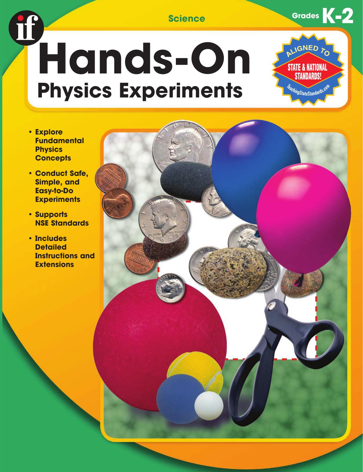 Hands-On Physics Experiments Grade K-2 by Cherie Winner