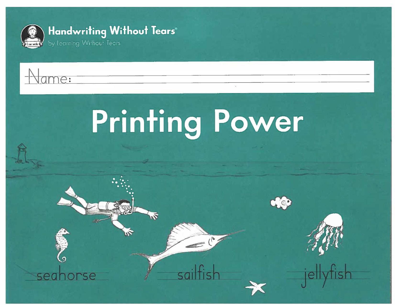 Handwriting Without Tears: Printing power by Jan Z. Olsen
