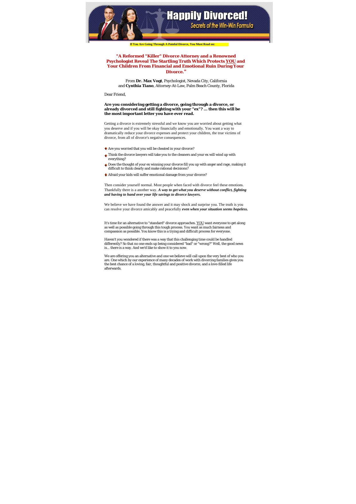 Happily Divorced! - Secrets Of The Win-Win Formula. by Best of Kuszter's Collection