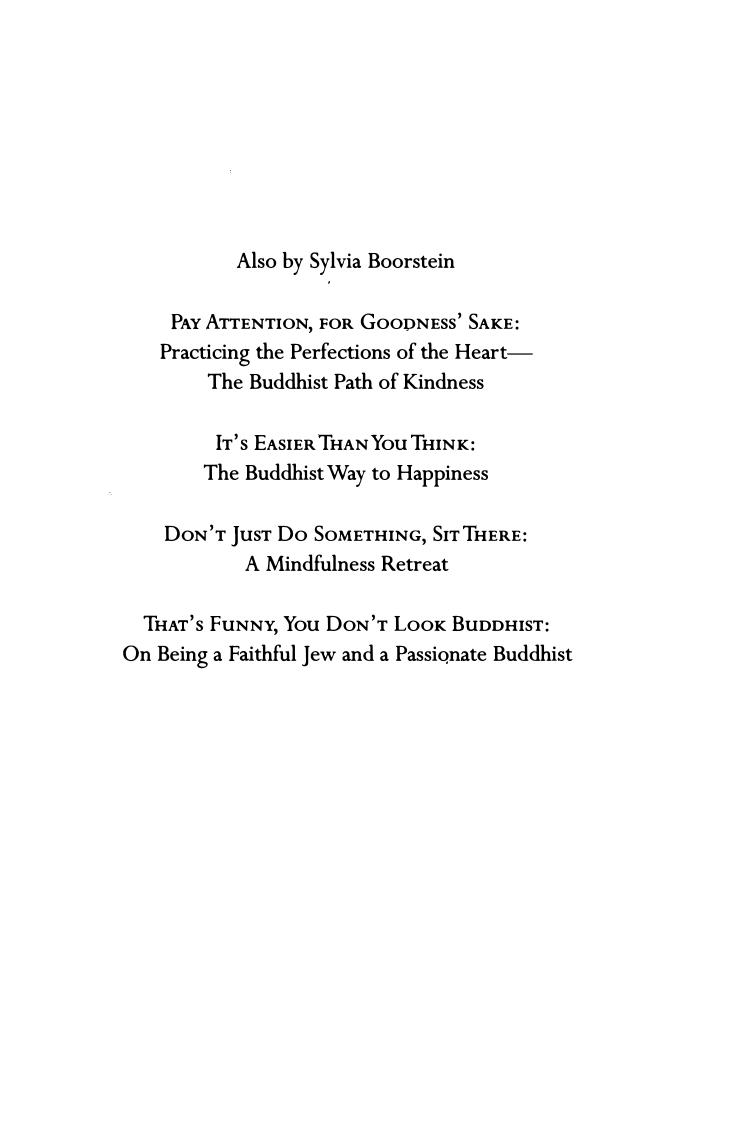 Happiness Is an Inside Job: Practicing for a Joyful Life by Sylvia Boorstein