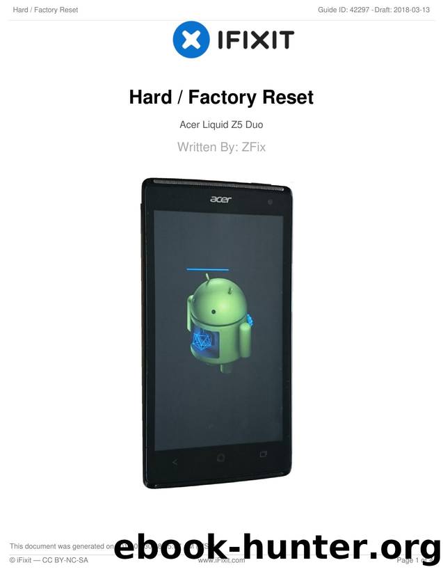 Hard  Factory Reset by Unknown