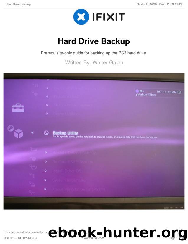Hard Drive Backup by Unknown
