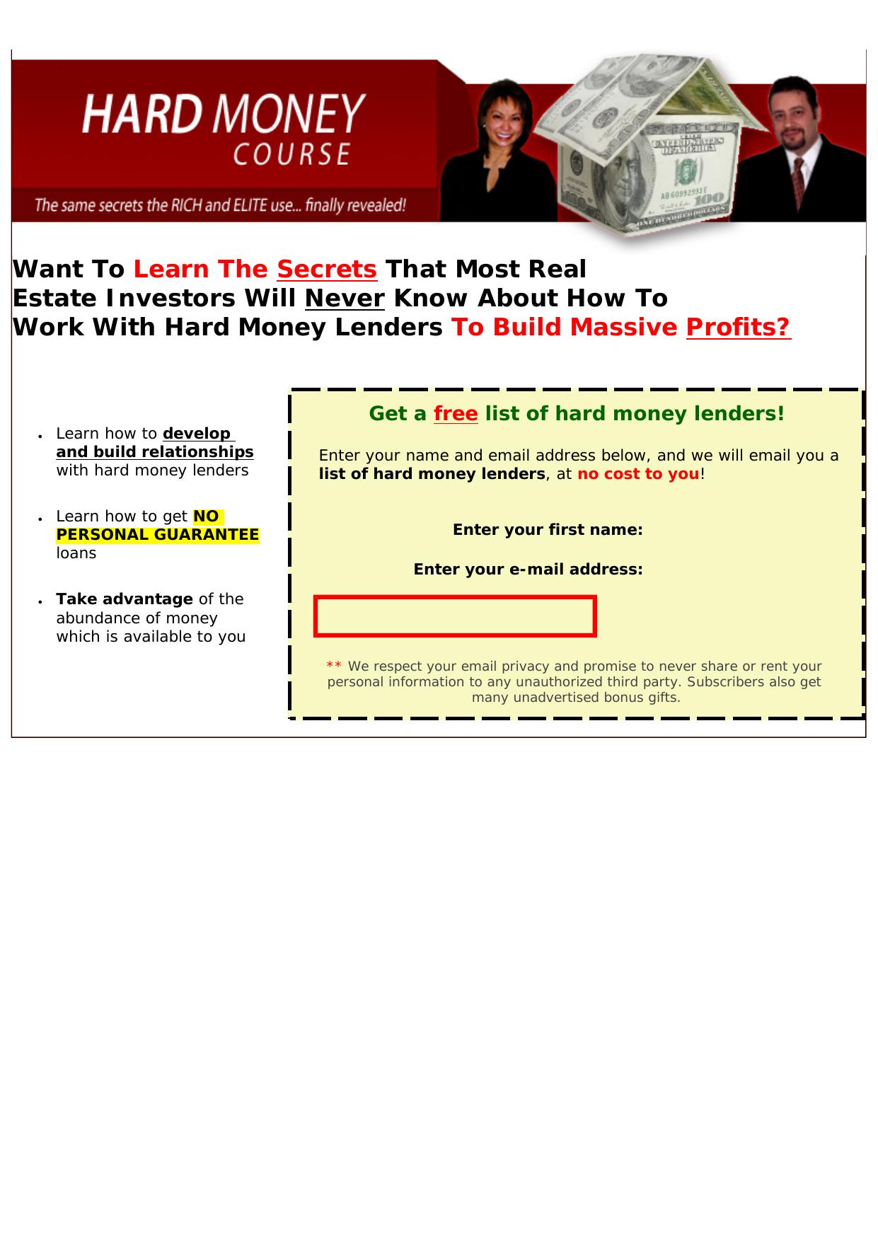 Hard Money Course. by Best of Kuszter's Collection