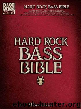 Hard Rock Bass Bible (Songbook) by Hal Leonard Corp
