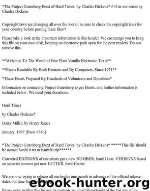 Hard times for these times by Charles Dickens