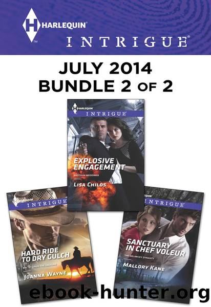 Harlequin Intrigue July 2014 - Bundle 2 of 2: Hard Ride to Dry Gulch\Explosive Engagement\Sanctuary in Chef Voleur by Joanna Wayne