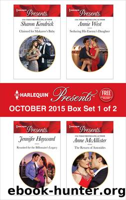Harlequin Presents October 2015, Box Set 1 of 2 by Sharon Kendrick