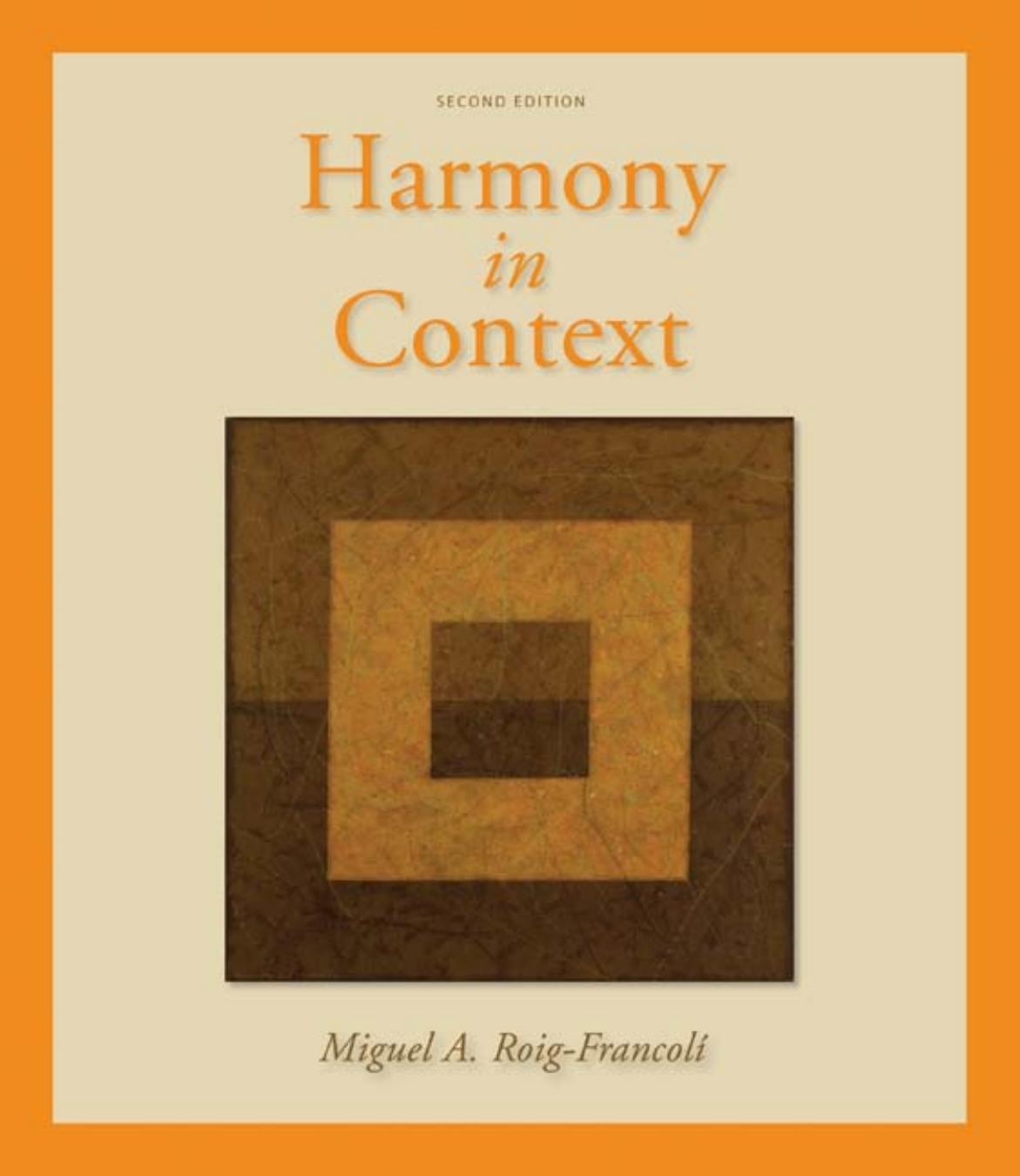 Harmony in context by Miguel A. Roig-Francolí