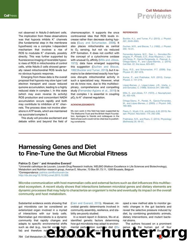 Harnessing Genes and Diet to Fine-Tune the Gut Microbial Fitness by Patrice D. Cani & Amandine Everard