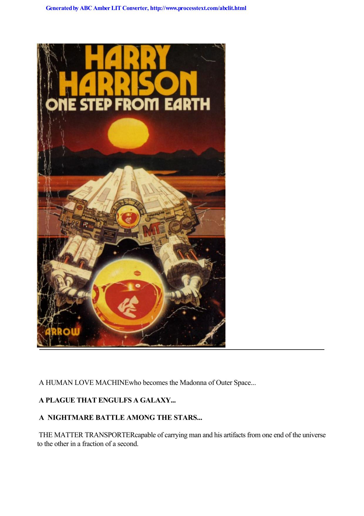 Harry Harrison by One Step From Earth
