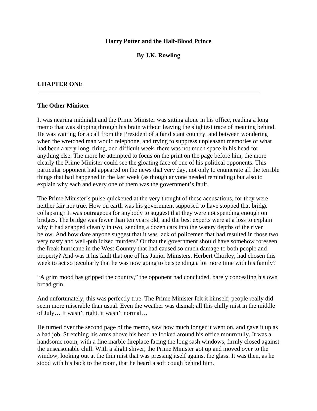 Harry Potter and the Half-Blood Prince by USS
