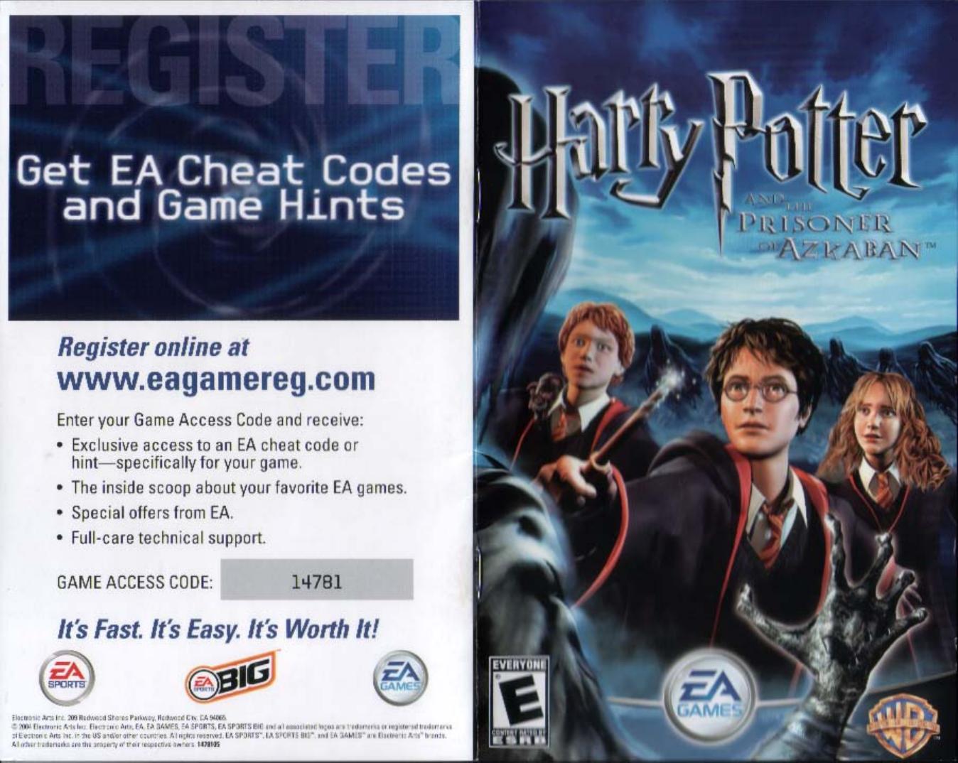 Harry Potter and the Prisoner of Azkaban - Manual by PS2