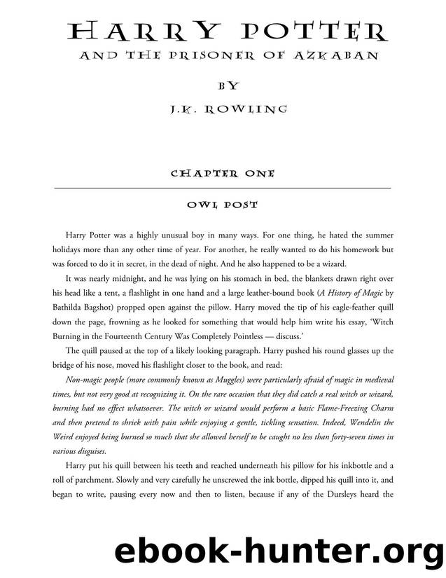 Harry Potter and the Prisoner of Azkaban by Daniel