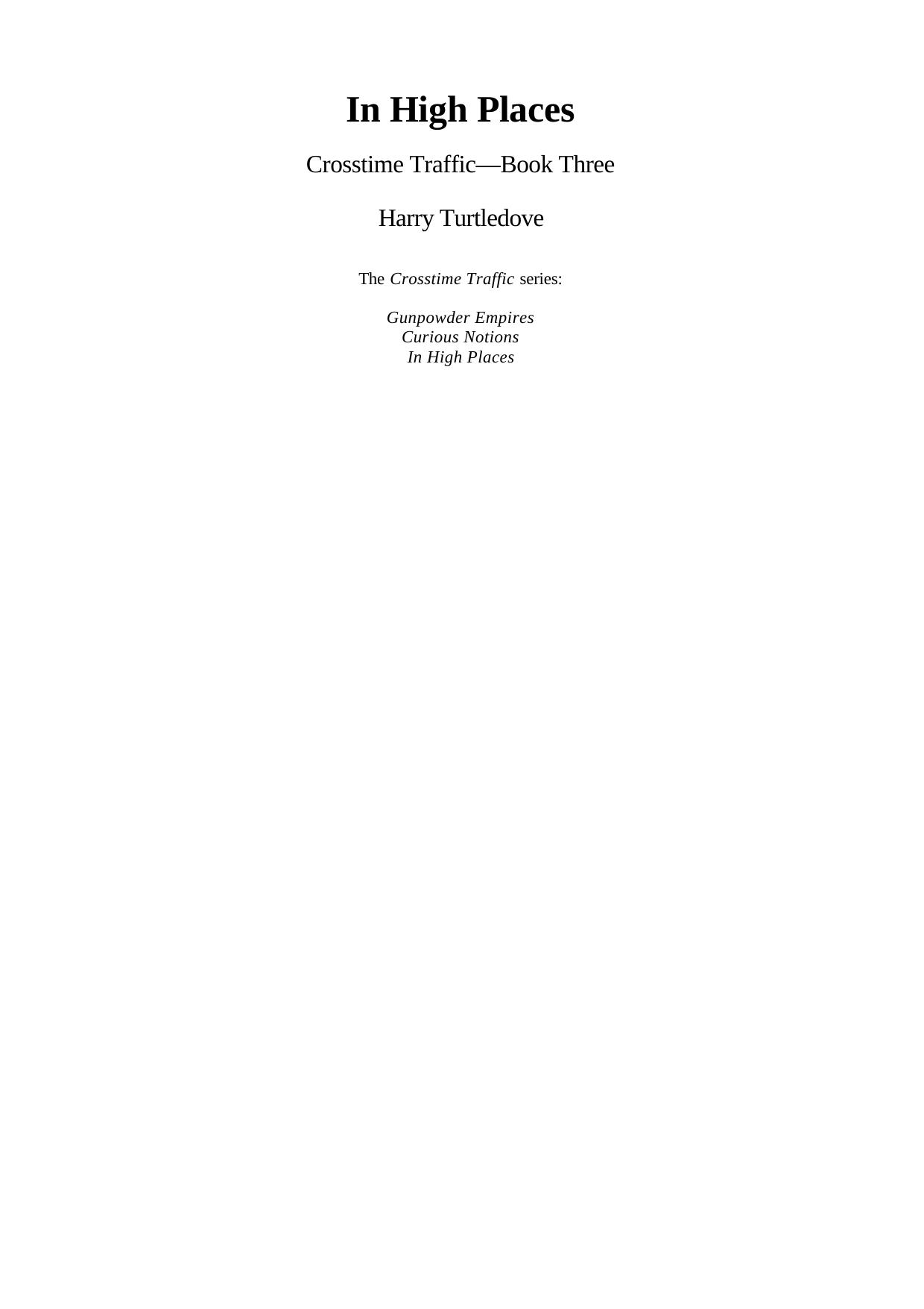 Harry Turtledove High Places by Unknown