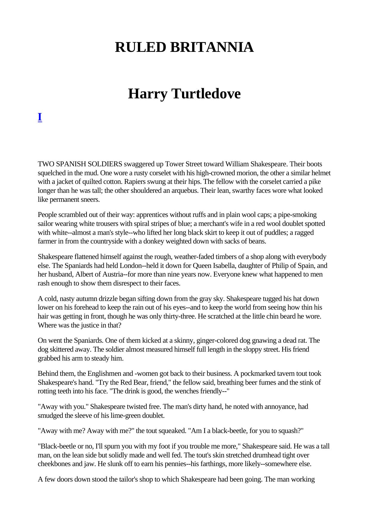 Harry Turtledove Ruled Britannia by Unknown