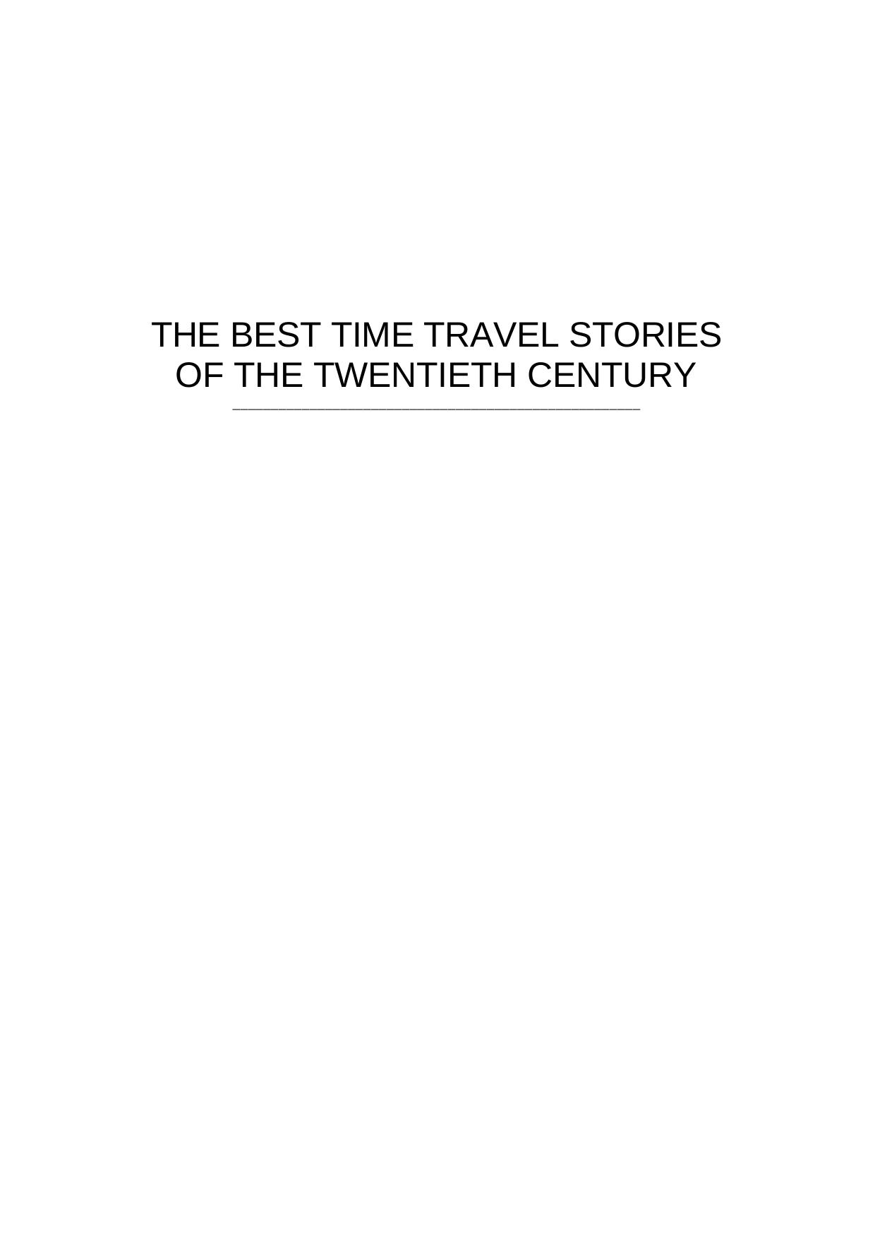 Harry Turtledove by The Best Time Travel Stories of the Twentieth Century