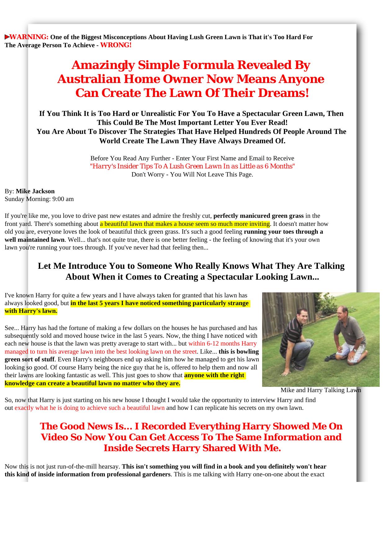 Harrys Lawn Care Video Series. by Best of Kuszter's Collection