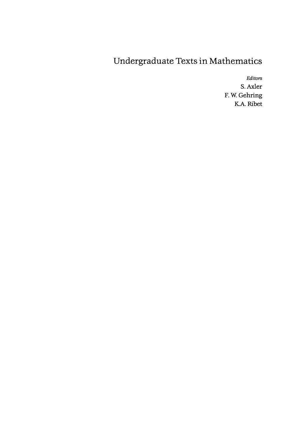 Hartshorne, Robin (2000). Geometry Euclid and Beyond by Unknown
