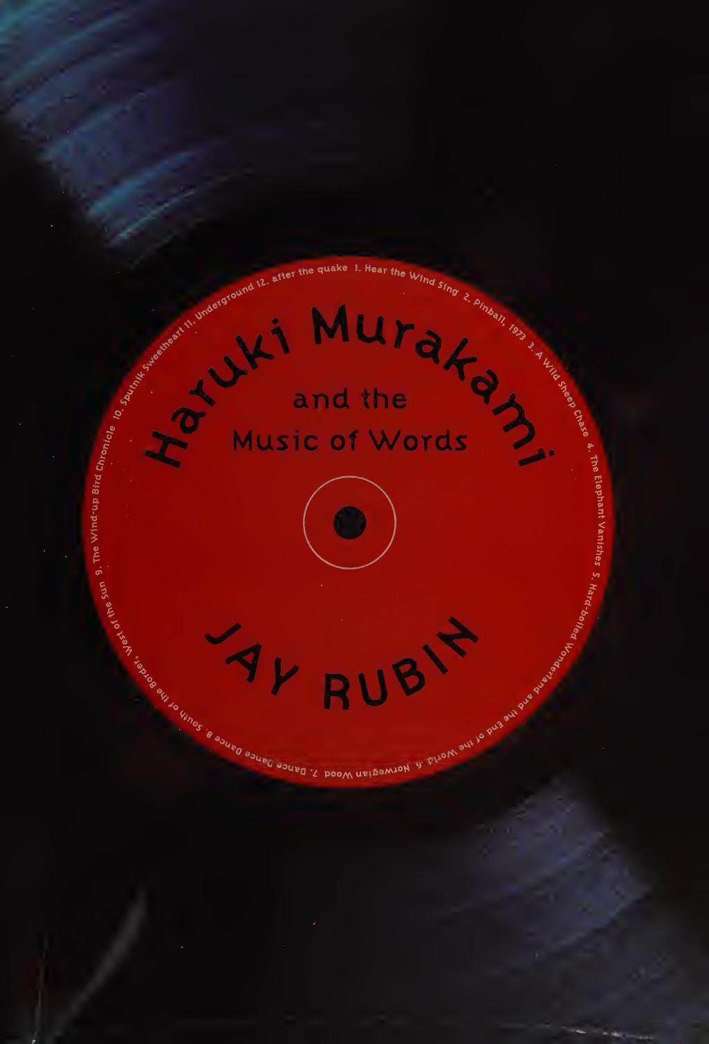 Haruki Murakami and the Music of Words by Jay Rubin
