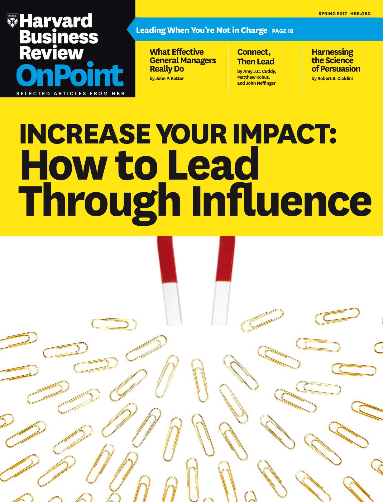 Harvard Business Review OnPoint by Spring 2017