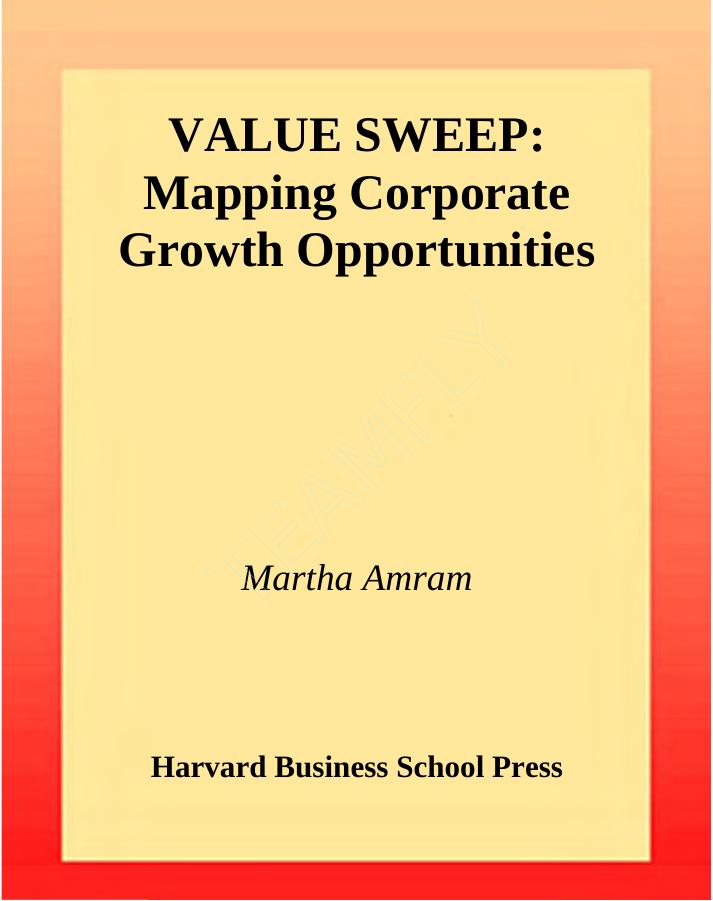 Harvard Business School by Value Sweep