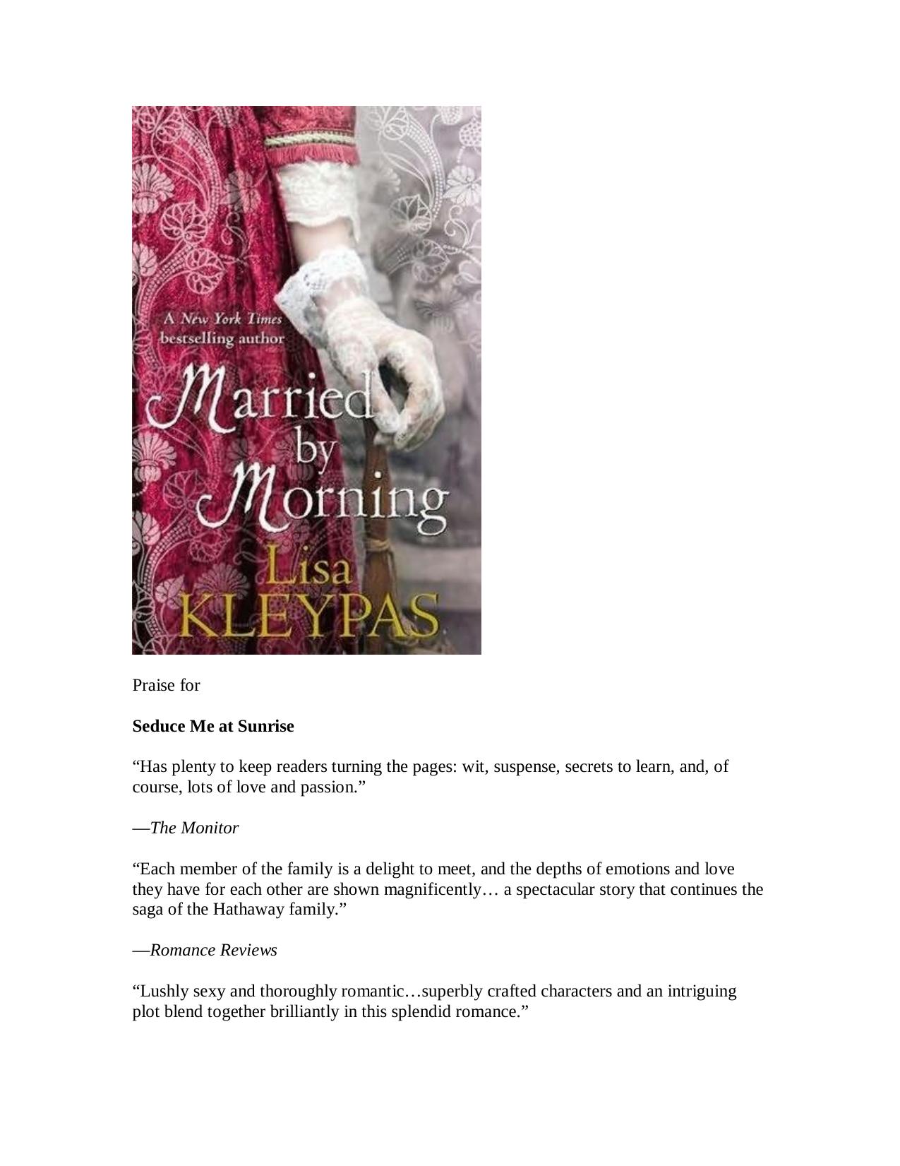 Hathaway 04 Married by Morning by Lisa Kleypas