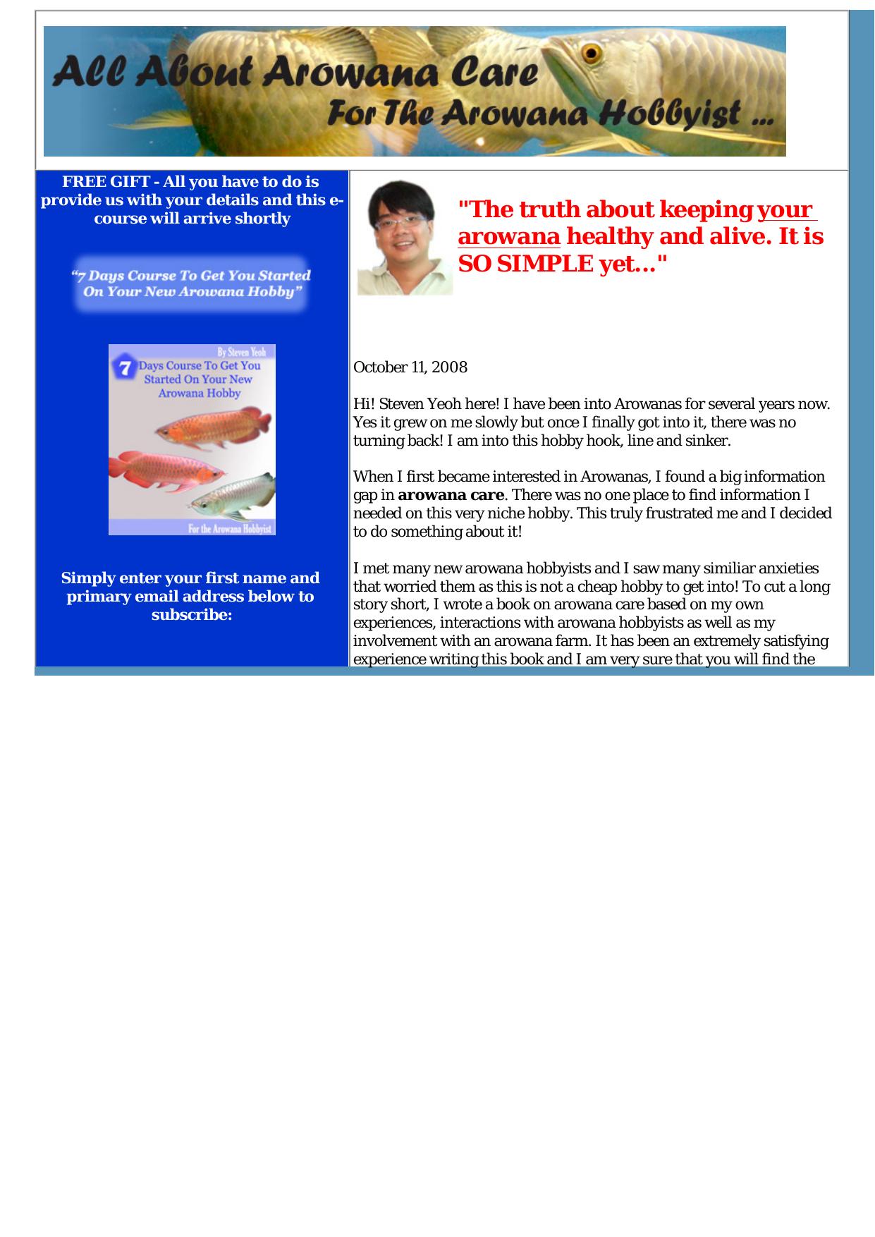 Have Problems Keeping Your Arowana Fish Healthy And Alive - by Best of Kuszter's Collection